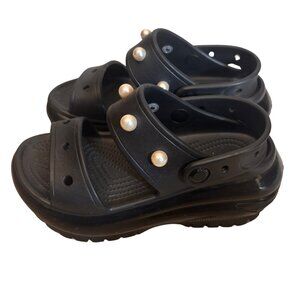 Crocs Black Megacrush Sandal Womens Size 4